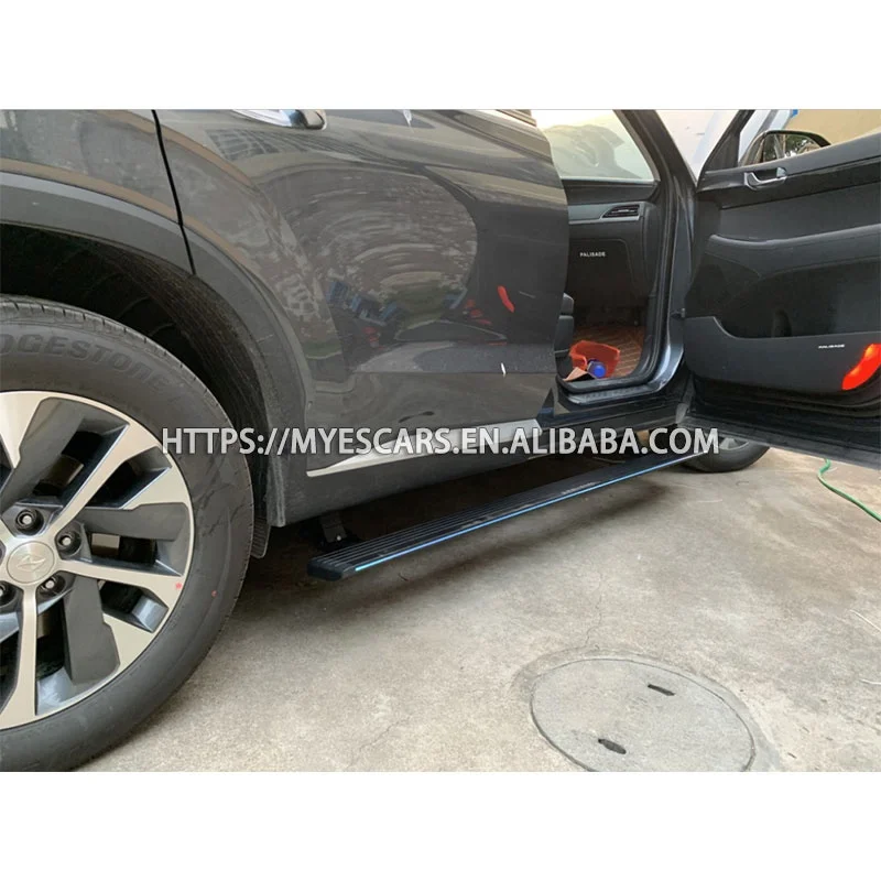 Modification Exterior Accessories Led Light Automatic Power Running Board Electric Side Step for PALISADE Grand Santa Fe - Image 4