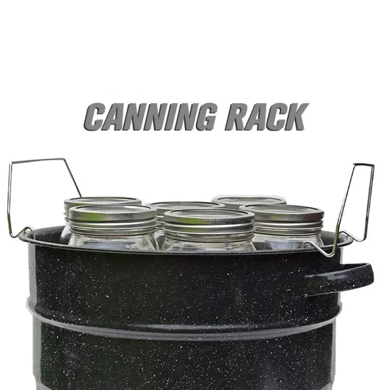 

Canning Rack Stainless Steel Small Bottle Clamp Jar Holder Storage Rack Heat Resistance Anti-clip Mason Can Tongs Kitchen Tools