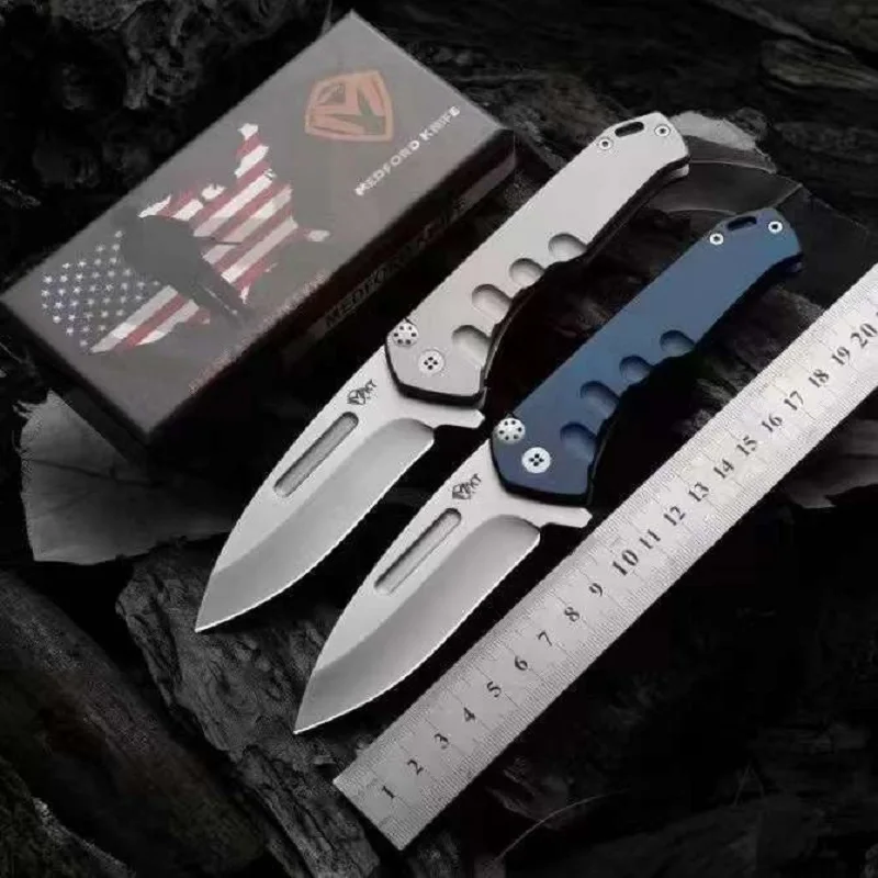 Outdoor folding knife Heavy duty folding knife High hardness D2 all-steel folding knife camping self-defense knife fruit knife