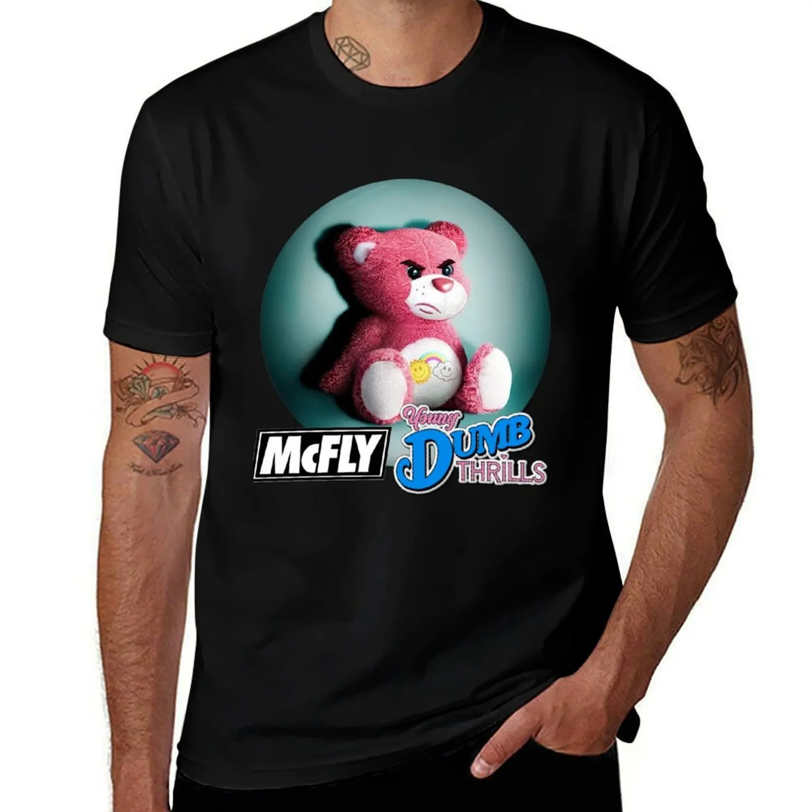 McFly Young Dumb Thrills T-Shirt Basic Casual Wear Short Sleeve Top T-Shirt