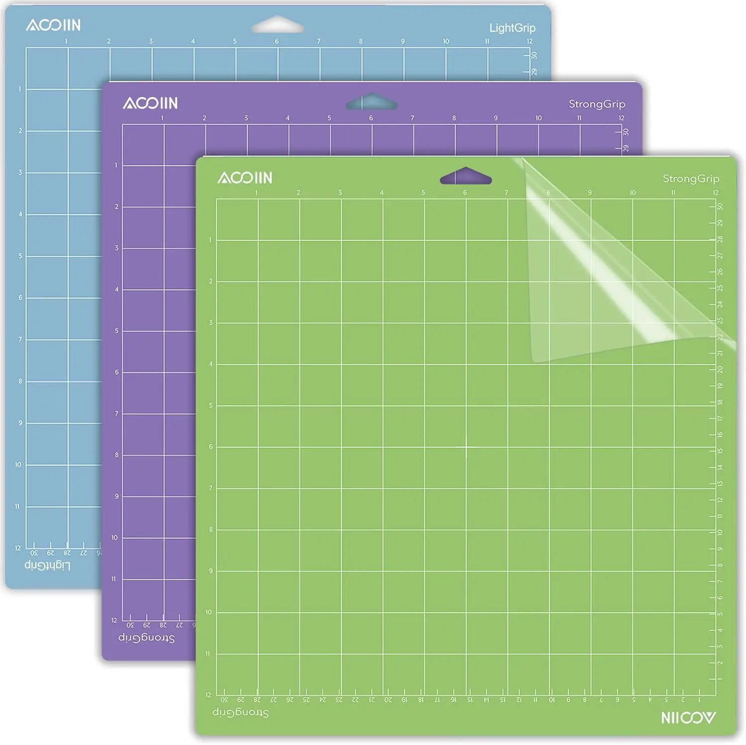 

3 Pack 12x12 Cutting Mats for Cricut Explore Air 2/3/4/Maker, Light Standard Strong Adhesive Replacement