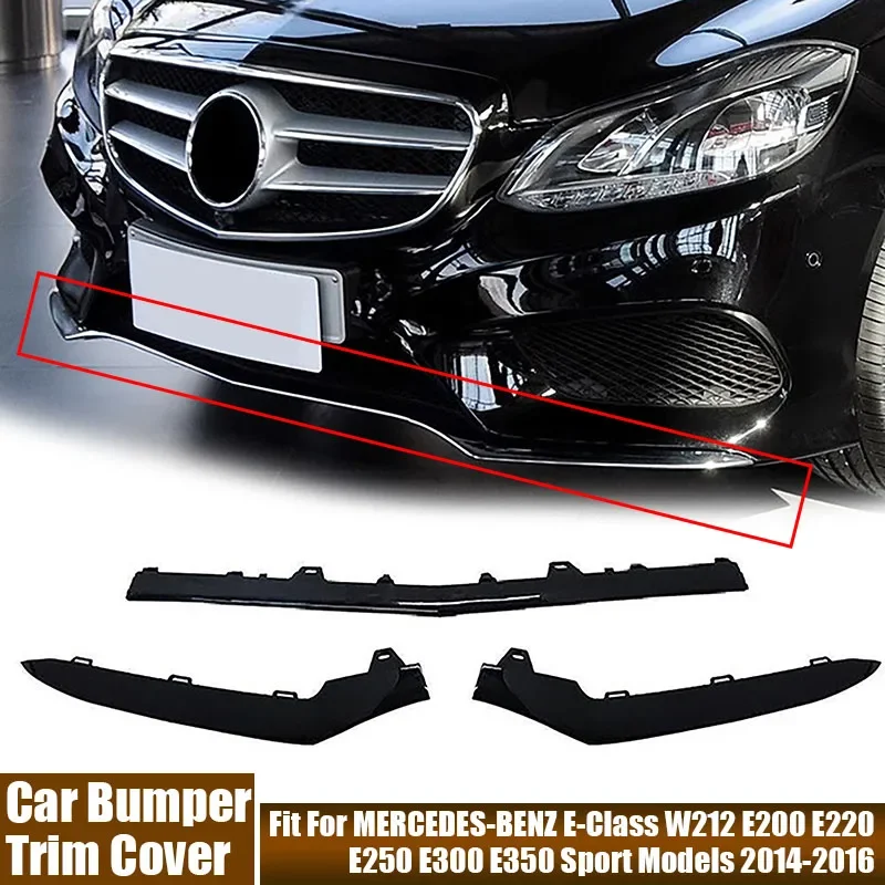

Front Bumper Protective Trim Cover Kit Car Accessories Fit For MERCEDES-BENZ E-Class W212 E200 E220 E250 E300 E350 Sport Models
