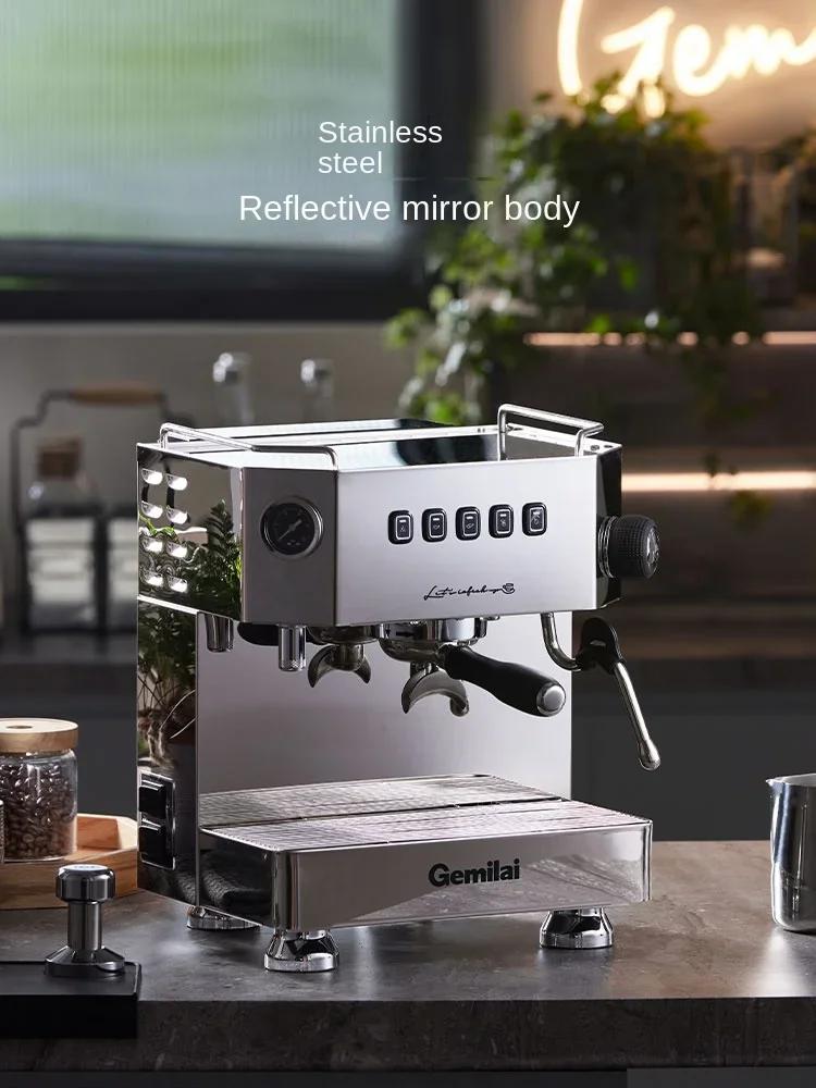 

Gemilai CRM3018 Home coffee machine Semi-automatic commercial Italian professional freshly ground double pump milk foam