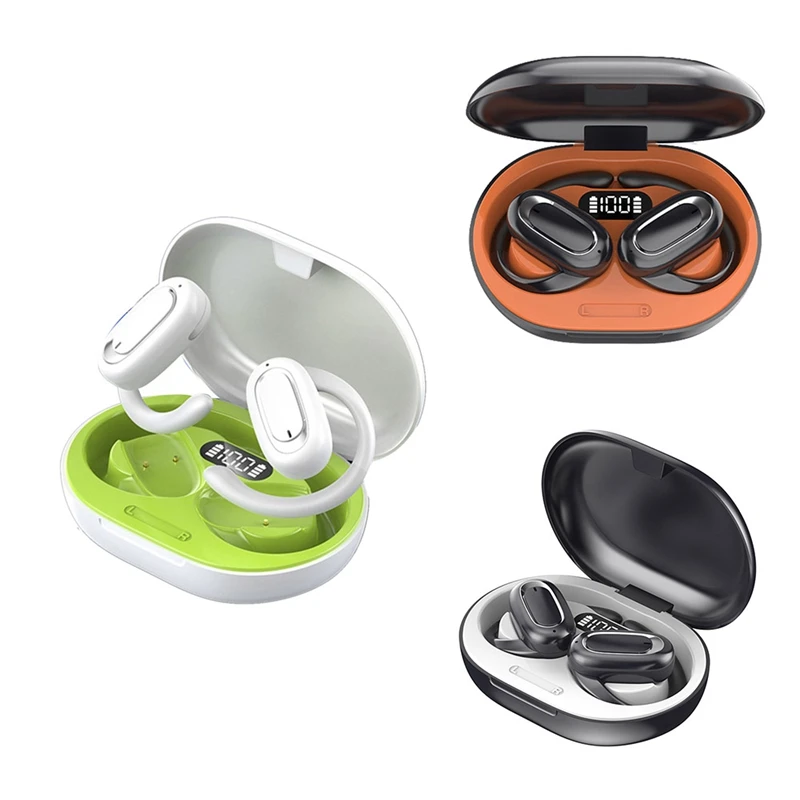 A99E-T35 Wireless Bluetooth Headset Digital Display Screen Convenient Noise Canceling Sports On-Ear Open Bluetooth Headset