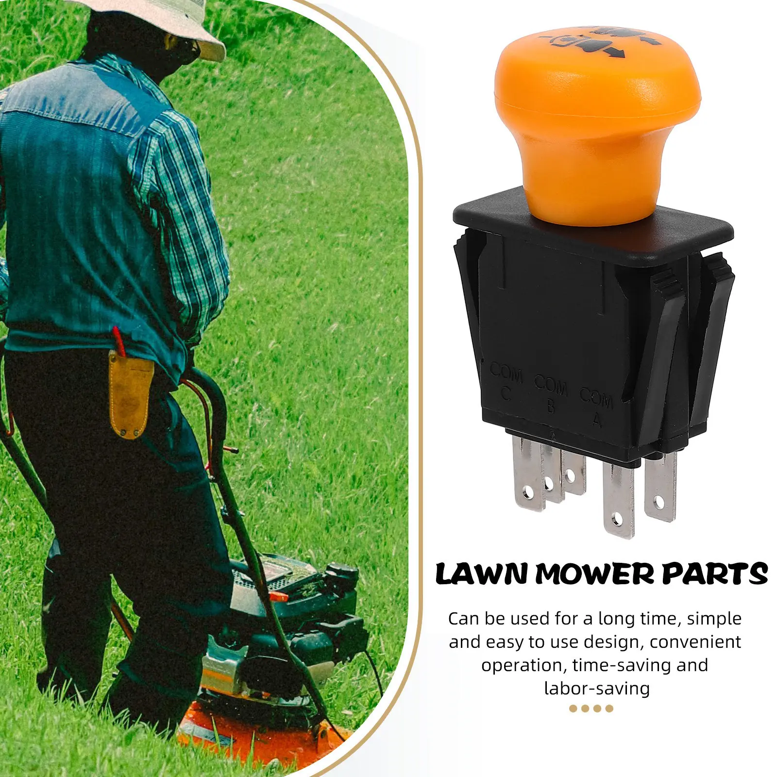 Tractor Vehicle Lawn Mower Ignition Switch Starter Start Switch Replacement for Agricultural Machinery And Supplies