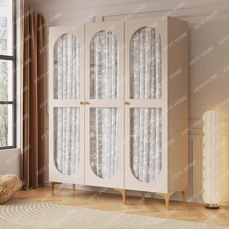 XX Items Brown Wardrobes Closet Wooden Small Modern Adult Storage Wardrobes Cute Saving Drawers Guarda Roupas Furniture For Hom