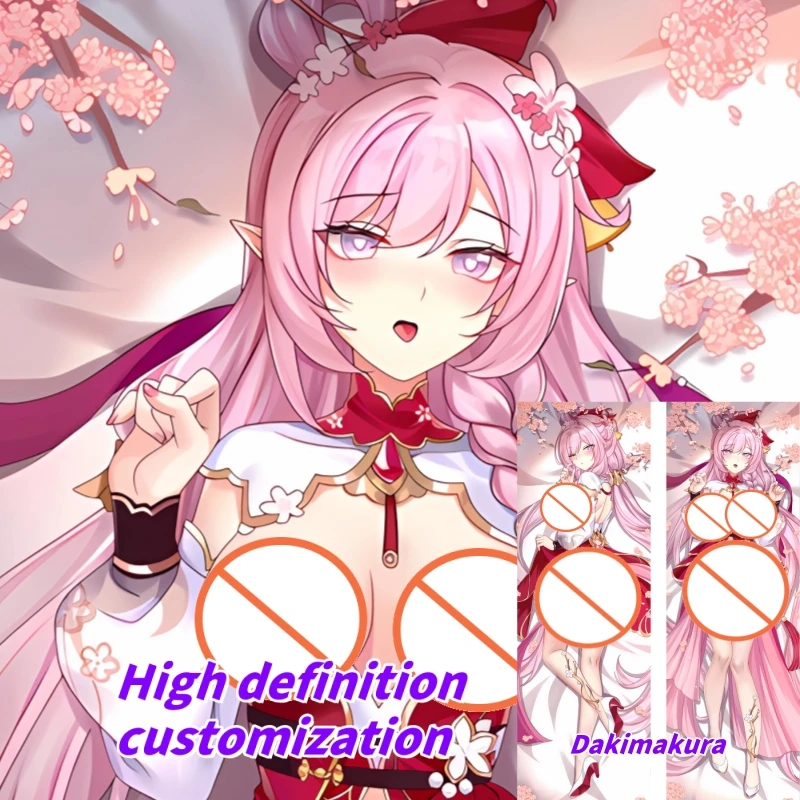 

Dakimakura Anime Pillow Case Honkai Impact 3 Elysia Double-sided Print Of Life-size Body Pillowcase Gifts