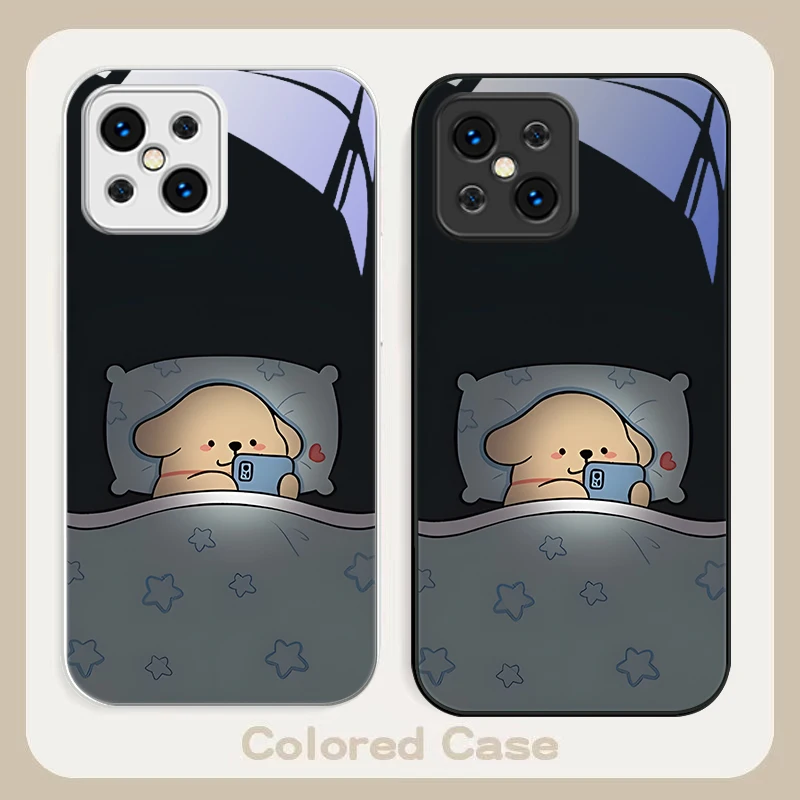 البقاء متأخر الكلب الذكور ل Find X5 X3 لايت رينو 6 4Z 5G ممن لهم A72 79 73 58 A54S OnePlus Nord N200 الزجاج المقسى جراب هاتف