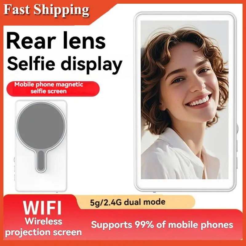 Tela magnética sem fio eficiente do monitor do lançador da tela do telefone móvel para a gravação de vídeo da transmissão ao vivo do vlog do smartphone