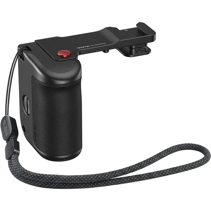 TELESIN For DJI Osmo Street Camera Handle Set, For DJI Osmo Action5/4/3 Metal Cage Handle Shutter Assist Camera
