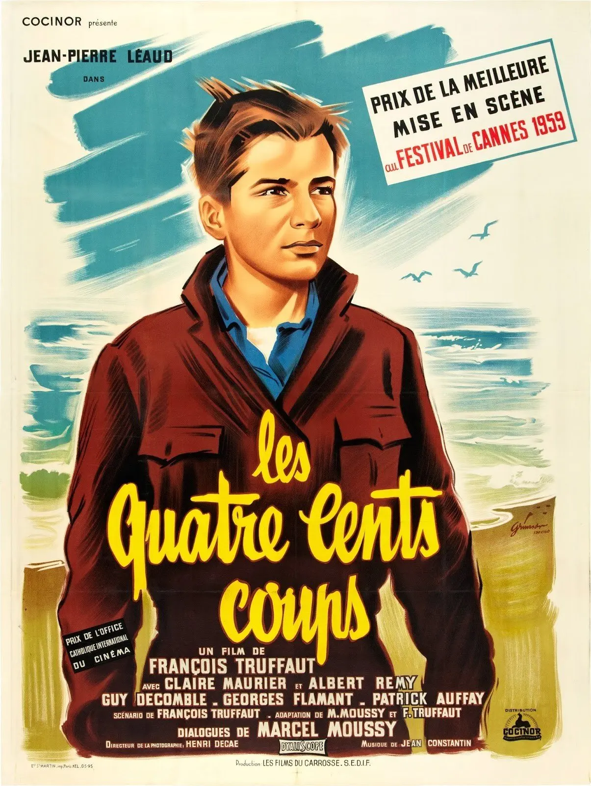 

LES QUATRE CENTS COUPS MOVIE Picture Art Film Print Silk Poster for Your Home Wall Decor 24x36inch