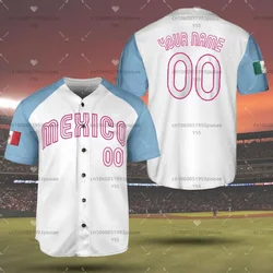 Personalized Mexico Baseball 2023 World Baseball Classic Jersey Print Custom Men's and Women's Baseball Shirt