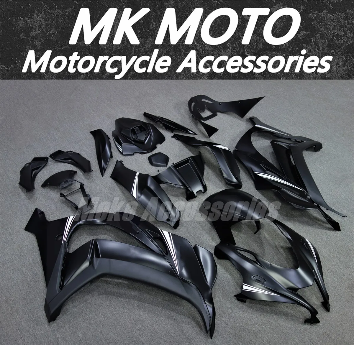 

Fairings Kit Fit For zx-10r 2016 2017 2018 2019 2020 Ninja Bodywork Set High quality ABS injection Black White