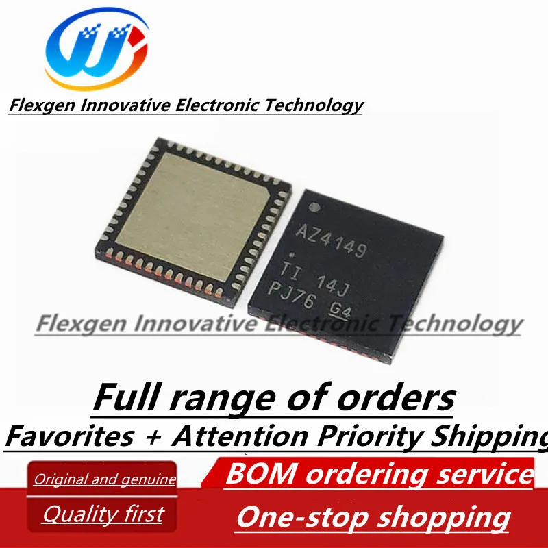 ADS4149IRGZT silkscreen AZ4149 package QFN-48 ADC digital-to-analog conversion chip