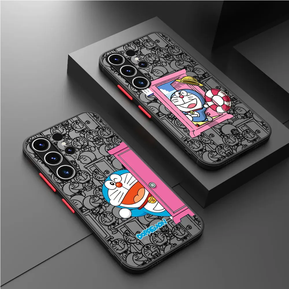 Cute Doraemon Funny Art Armor Cover Shockproof Case for Samsung Galaxy S23 Ultra S21 S10 Plus S22 S24 Plus S20 FE S23 FE S9