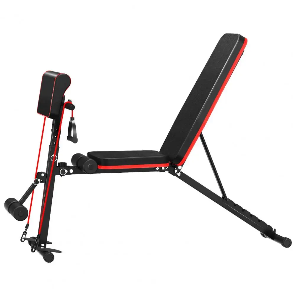 Multi Gears Adjustment Workout Bench for Home Gym, Foldable Incline Decline Flat Exercise Bench for Full Body Strength Training