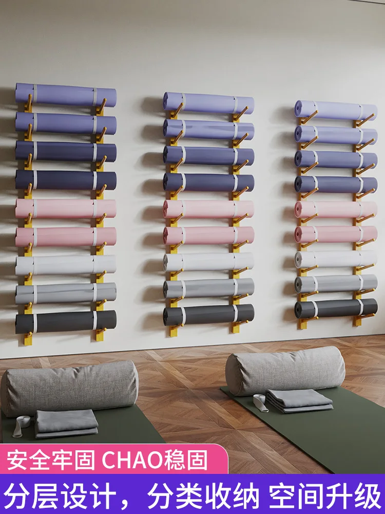 Foam yoga studio rack storage cabinet massage roller Pilates finishing rack wall hanging