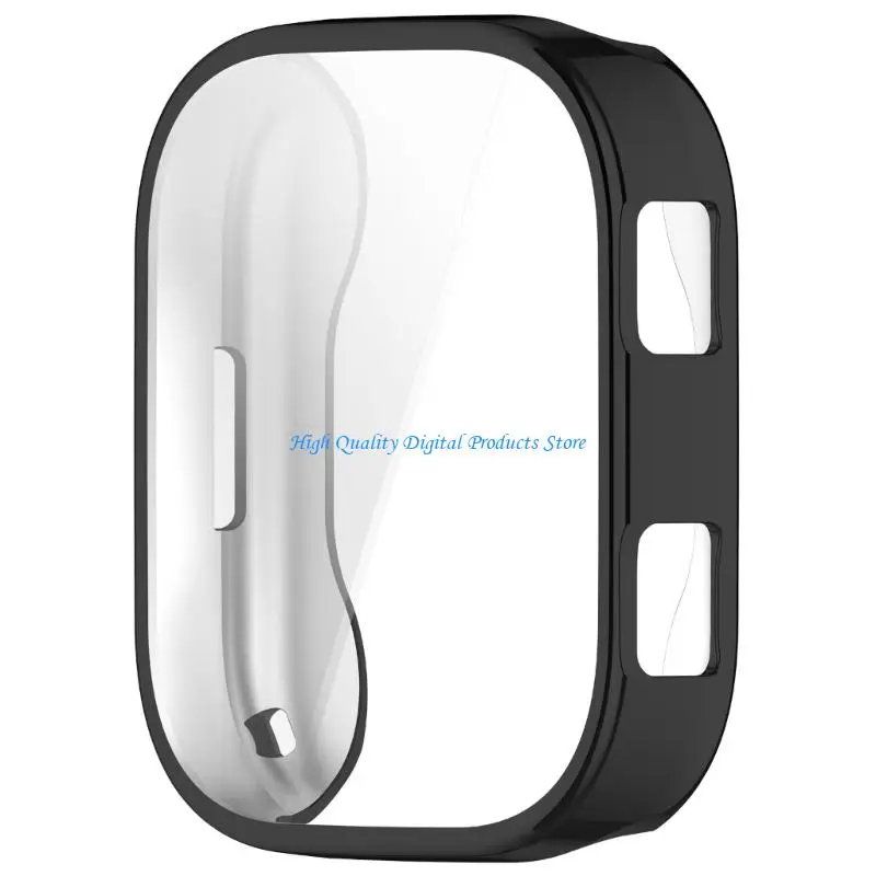 U2JE Flexible Smartwatch Cover Case with Clear Front Cover for Routine Wear, Full Cover Fit, and Simple Side Openings