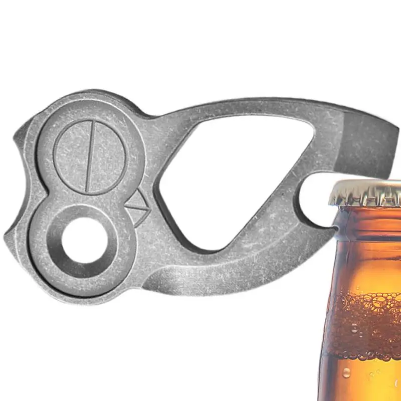 

Bottle Top Opener Titanium Beer Opener Owl Bottle Opener Multi-Function Can Opener Portable Creative Keychain Pendant For Men &