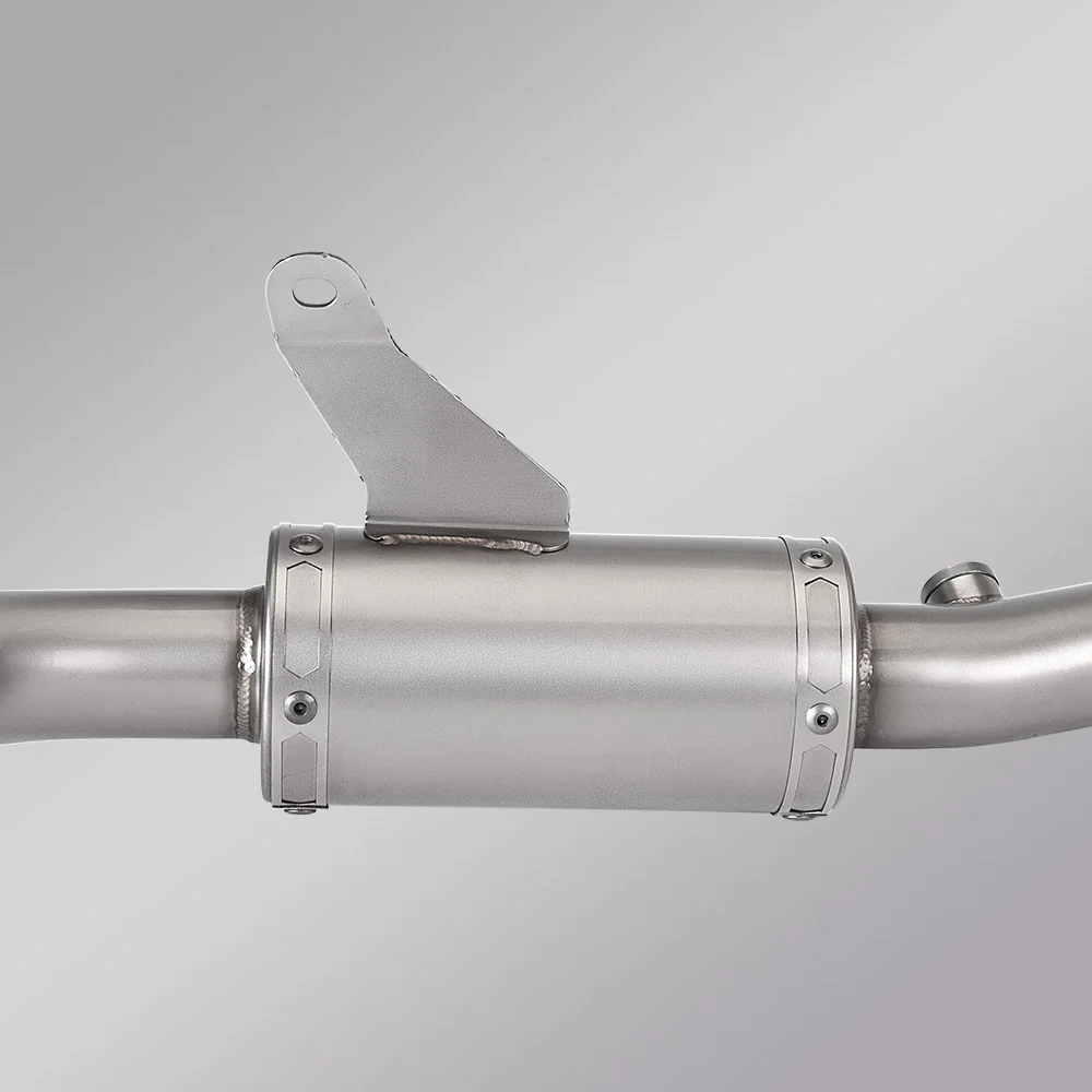 For R7 2021-2025 Exhaust System Slip On Muffler Tail Pipe Front Link Tube Stainless Steel DB Killer