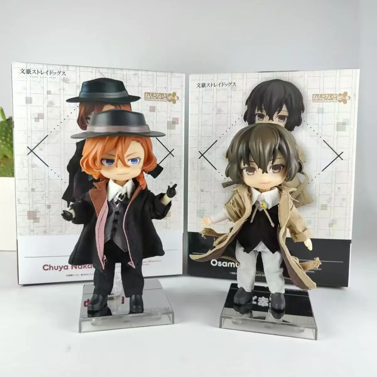 

10 см Bungo Stray Dogs аниме Nakahara Chuuya Dazai Osamu фигурки игрушки мультяшная модель детектива DIY подвижная кукла орнамент подарок