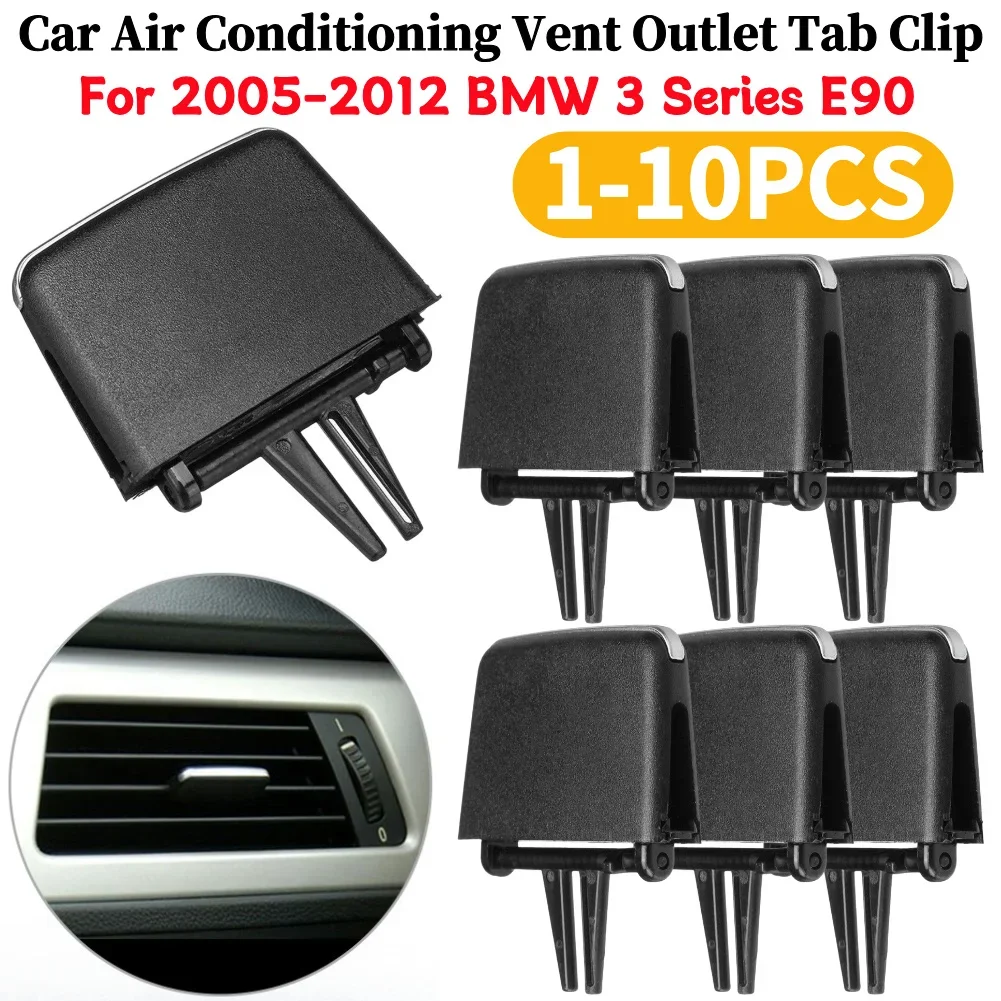 Kit de réparation de Clip de sortie de ventilation de climatisation avant de voiture A/C pour BMW série 3 E90 2005-2012 Clips coulissants de calandre de ventilation AC