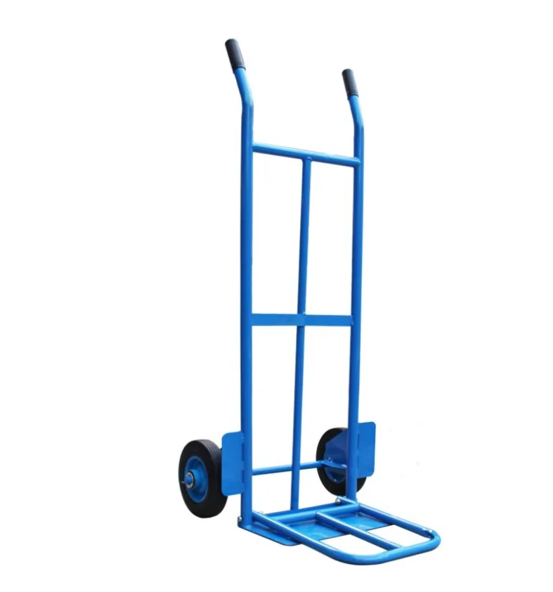 Heavy Transport Wagon 2 Pneumatic Wheels Warehouse Sack Cargo Hand Truck