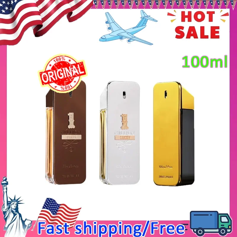 

100 мл духи Golden Millionaire, кожаный аромат, роскошный арабский одеколон, феромон, парфюмерный спрей, латафа, стойкий аромат, подарок