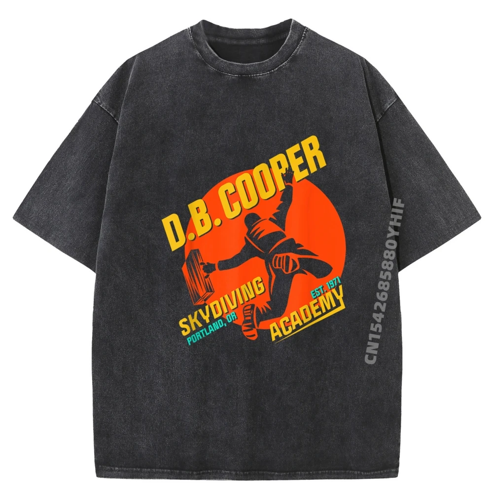

Забавные мужские футболки D B Cooper Db Cooper Skydiving Academy, мужские рубашки, потертая рубашка большого размера с надписью