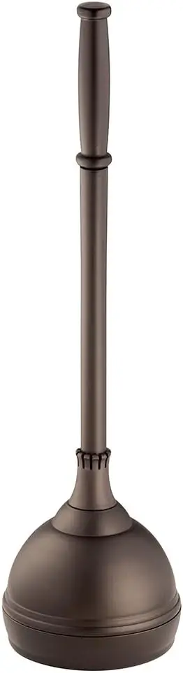

Plastic Plunger with Cover Set for Bathroom Cleaning and Storage, Bronze, 5.96x5.96x21.66 inches