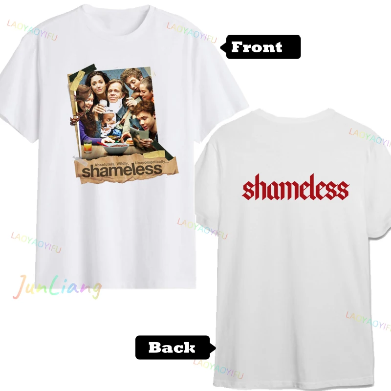 Shameless TV Series T-Shirt Men\'s Shirts Graphic Tee Original Mens T-shirts Harajuku Y2k Clothes Clothing Sweatshirts Goth