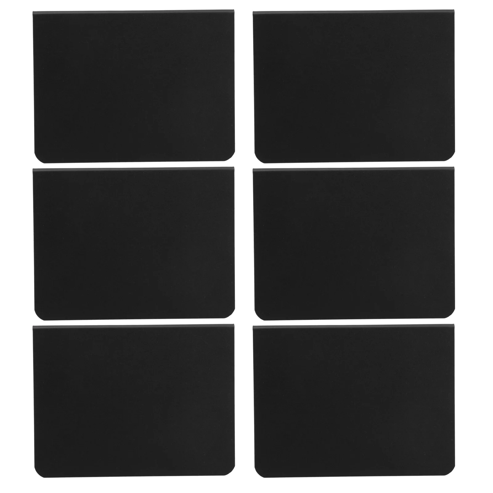 

6 Pcs Blank Board Greet Boards Pvc Greeting Card Stand Coffee Shop Blackboards