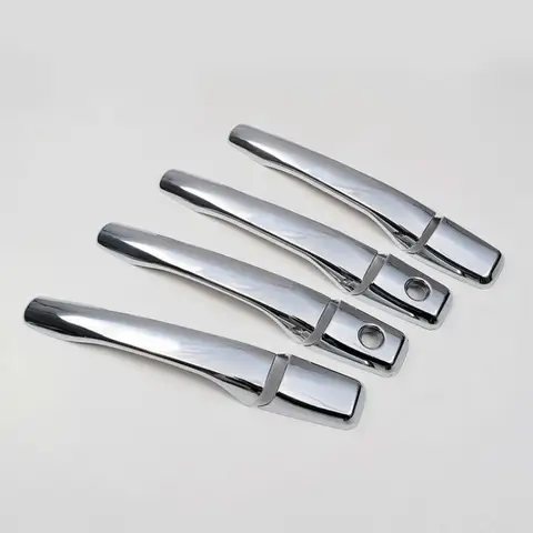 FUNDUOO Do Mitsubishi Lancer Mirage Evolution 7 8 9 2002 2003 2004 2005 2006 Nowa chromowana osłona klamki ABS