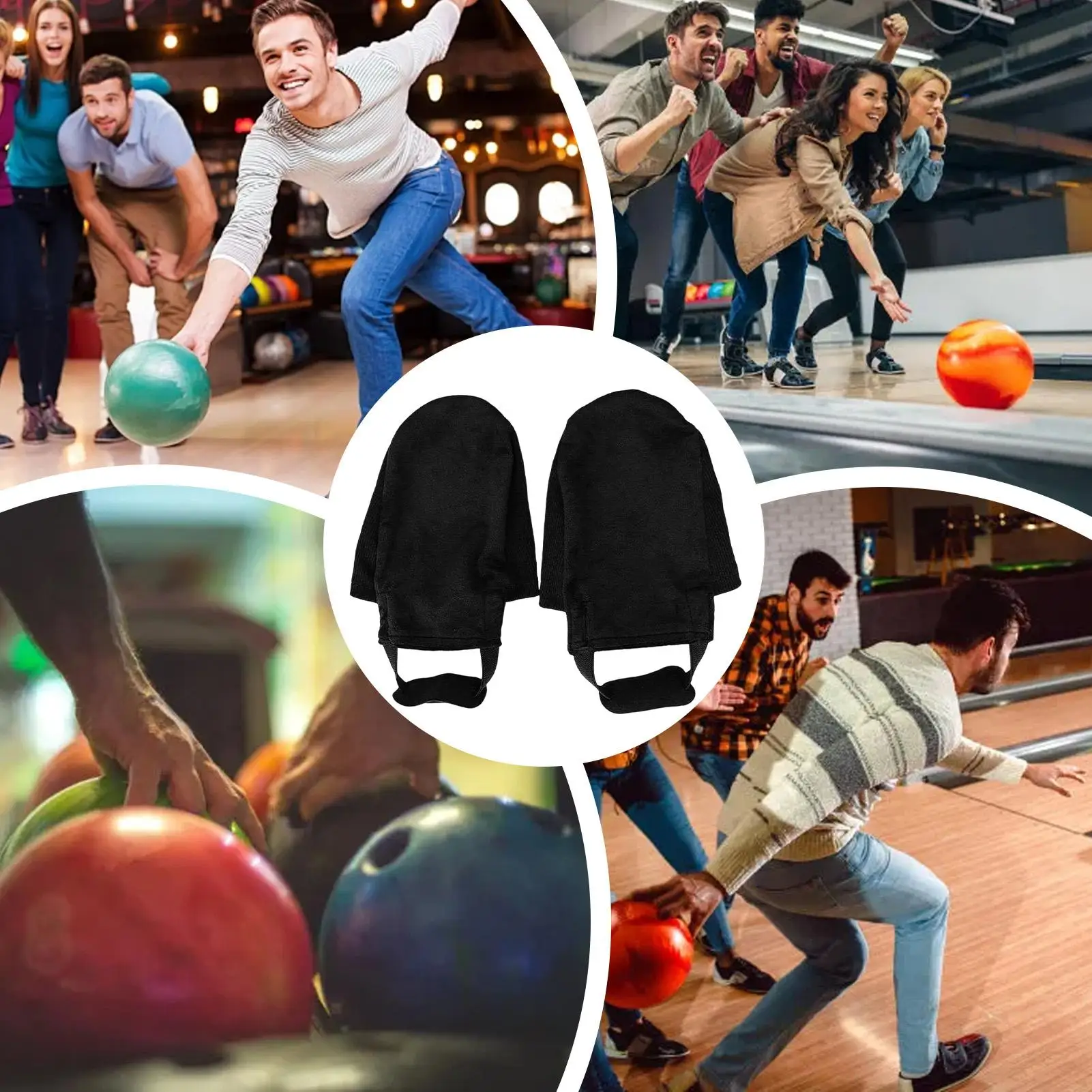 

1Pair Bowling Shoe Slider Cover Indoor Bowling Ball Shoe Slipper Protector Smooth Sliding Slipper Sock Slide Pads Average Size