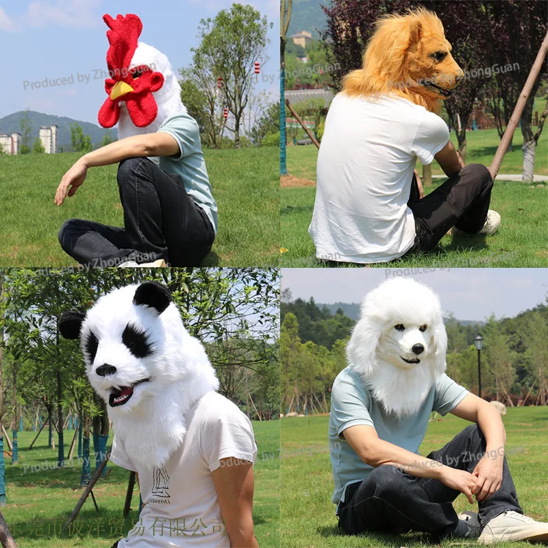 Plush Glowing Animals, Headgear Mouths, Moving Party Masks, Masquerade Props