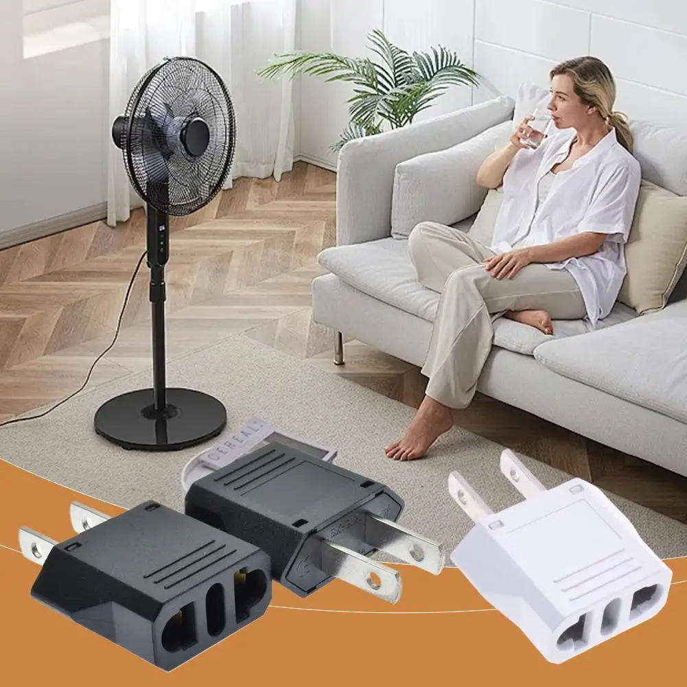 

Мини-адаптер с заземлением из ЕС в США, 6 А, преобразователь европейской Америки, США в европейскую вилку, адаптер для дорожной вилки, австралийский разъем N3M2