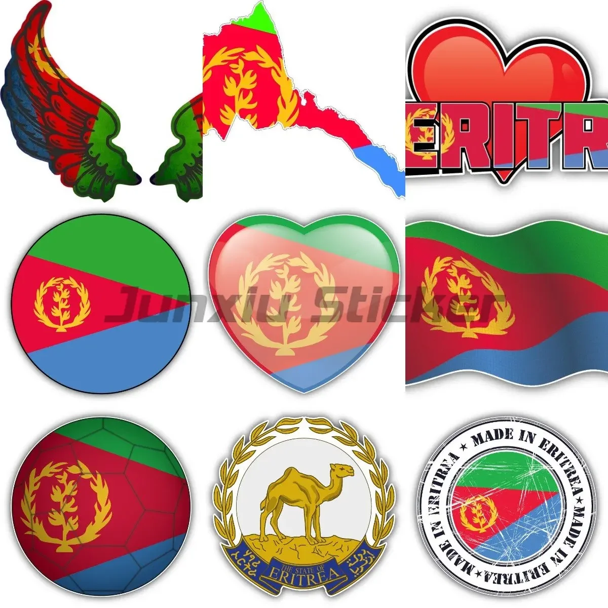 

Creative National Flag Customized Decals Helmet Window Stickers Laptop Stickers Motorcycle Decals Car Decals