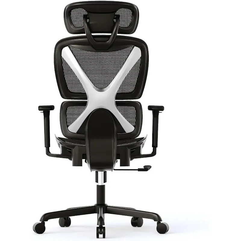 

Ergonomic Office Chair with Lumbar Support, Big and Tall Mesh Chairs with Adjustable 3D Arms, Headrest & Soft Seat