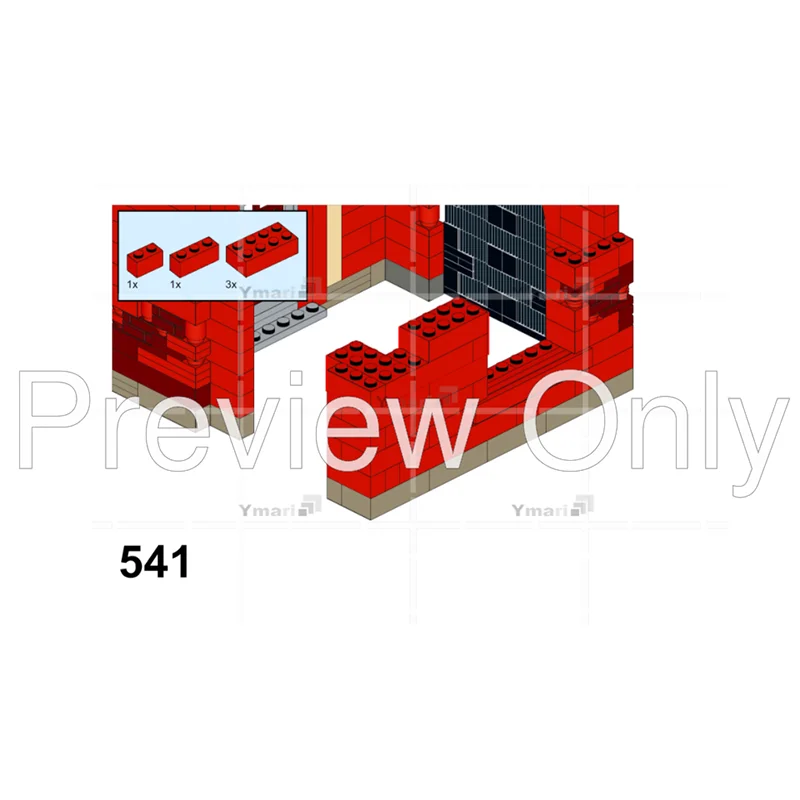 Big Old Red Factory Model Moc Building Blocks Diy Assemble Bricks Town Architecture Display Collection Toys Gifts 7329PCS