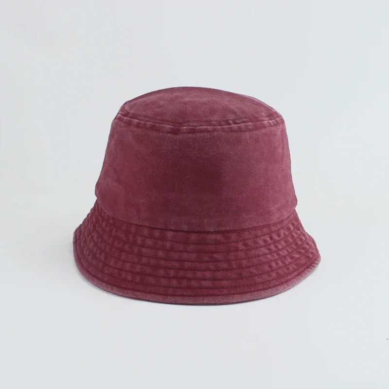 Gewaschener Denim-Eimerhut für Kinder, breite Krempe, Baumwolle, Fischerhut für Mädchen und Jungen, Sommer-Panama-Sonnenhut, Outdoor-Strand-Angelkappe – Detail 8