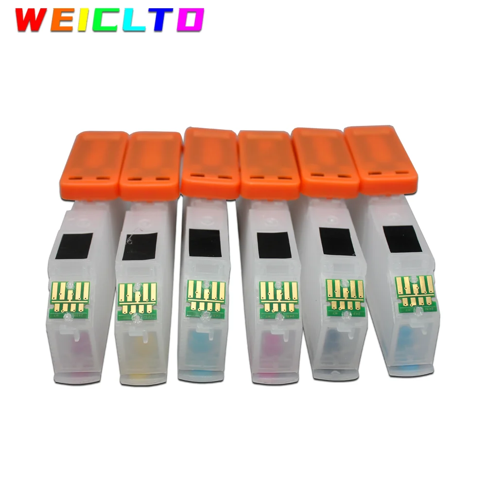 IC80 6C Refill Ink Cartridge for Epson EP-707A EP-777A EP-807AB EP-807AR EP-807AW EP-907F EP-977A3 EP-978A3 EP-808AW EP-808AB