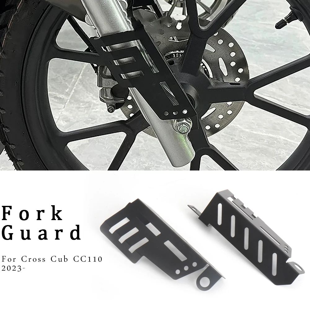 

Motorcycle Accessories Front Wheel Disc Brake Caliper Cover Guard For Honda Cross Cub 110 CC110 Fork Protection 2023 2024