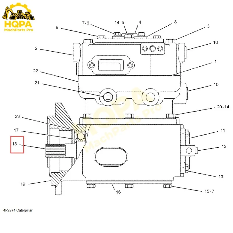 CA4P2974 4P-2974 4P2974 Crankshaft As For Caterpillar Cat Truck Engine 3176 3176b 3306 3306b 3306c