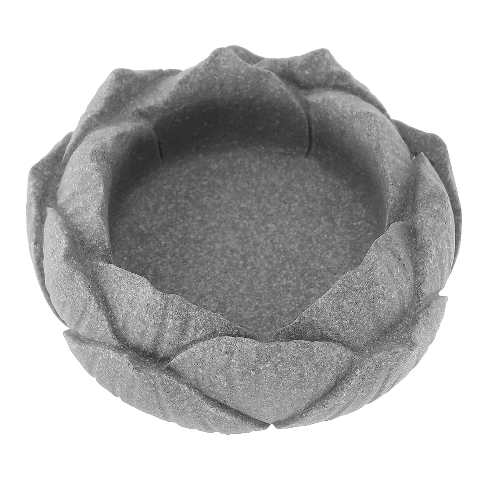 

Chinese Style Sandstone Lotus Base Micro Landscape Decoration for Aquarium Fish Tank Tabletop Miniature Garden Ornament Small