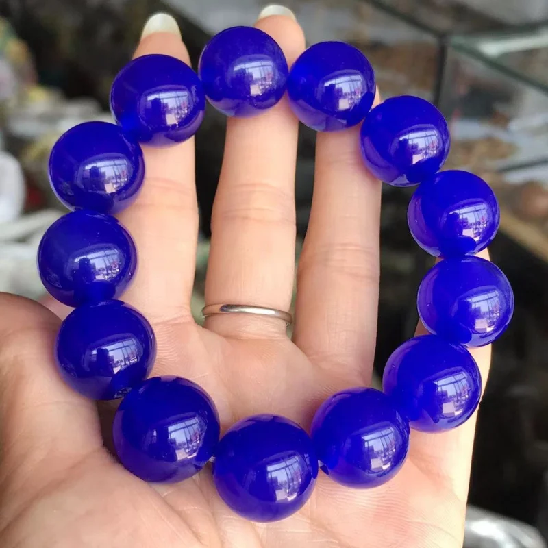 

Internet Hot Natural Brazil Blue Inle 18m'Agate Bracelet