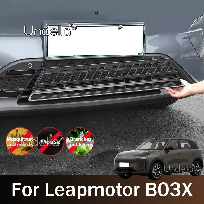 For Leapmotor B03X 2026 2027 Car Intake Guard Inner Vent Grille Lower Bumper Anti Insect Net Air Inlet Anti Dust Proof Cover