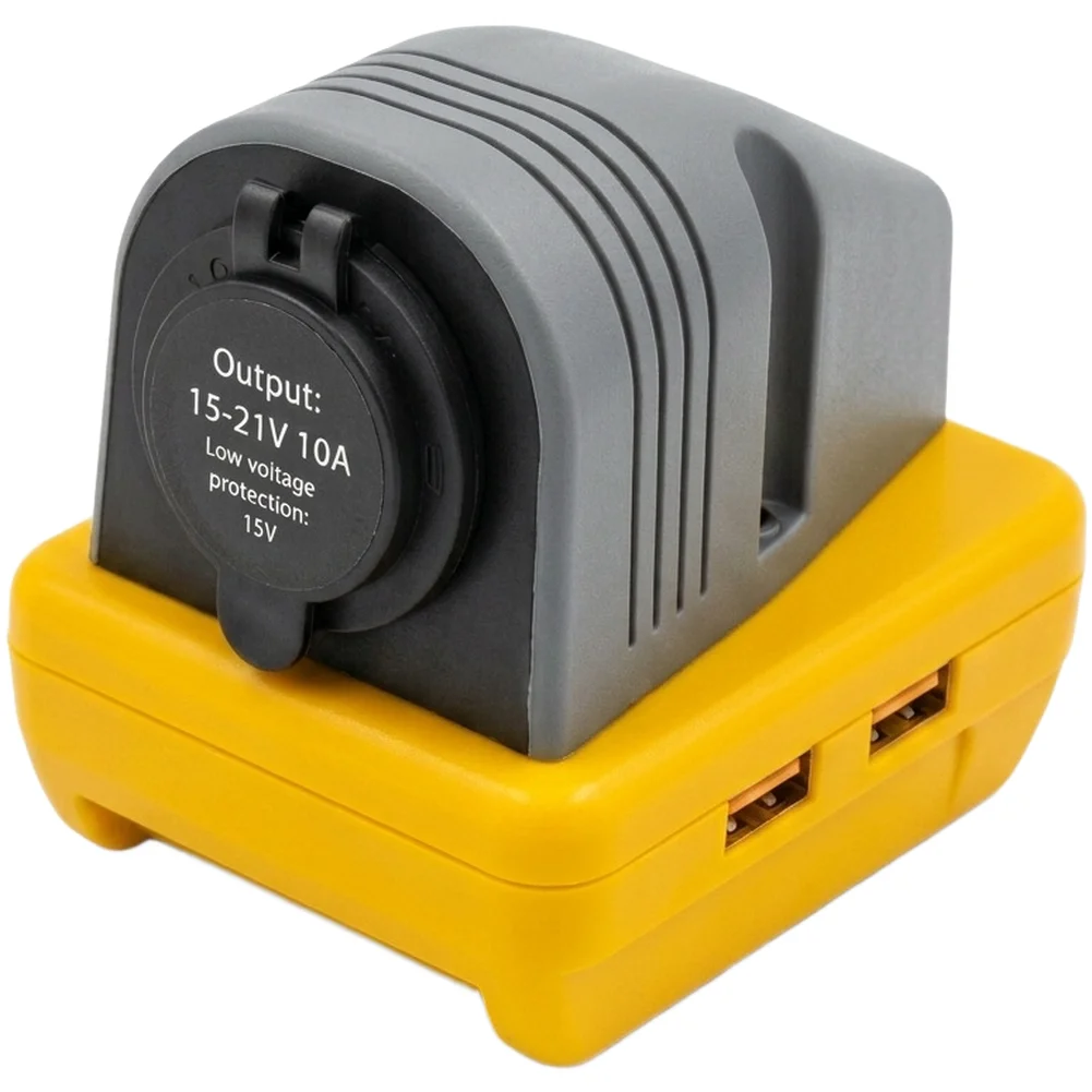 For DCB200 For battery converter with dual USB A ports fast charge capability 21V 10A output 15V low voltage cutoff