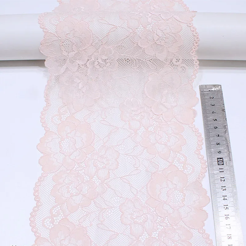 Morbido elasticizzato Jacquard fiore rosa Tulle tessuto di pizzo fai da te vestiti delle signore gonna camicia da notte passione biancheria intima