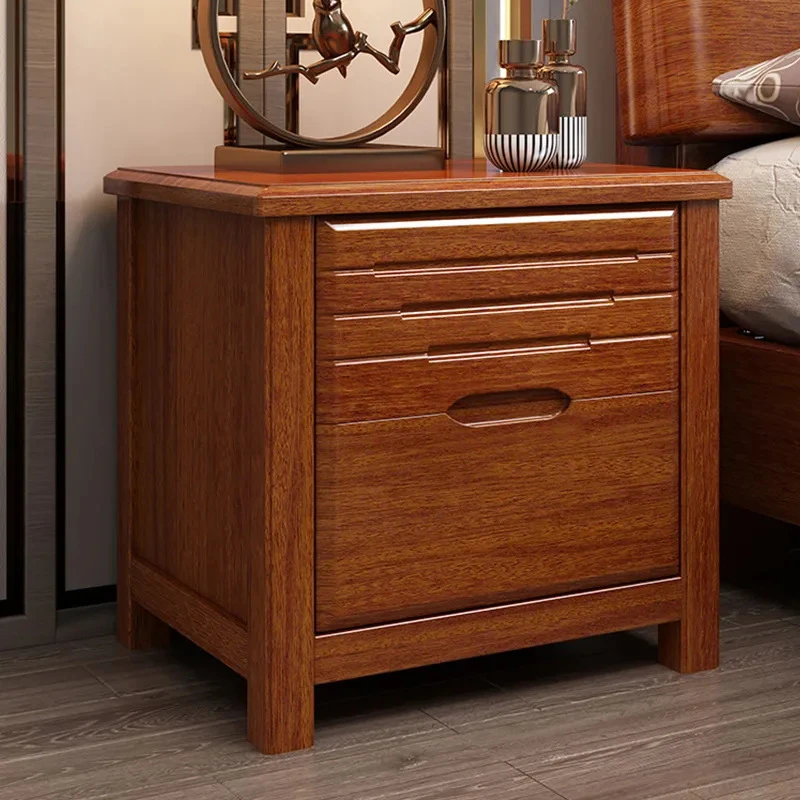 ^tModern-Style Furniture: Affordable Storage Cabinets Bedroom Modern Solid Wood Nightstands with Drawers*