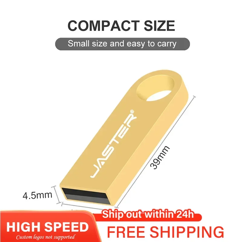 JASTER USB Flash Drive USB 2.0 Data Transfer Keychain Flash Drive Memory Card Pendrive 4GB 8GB 16GB 32GB 64GB 128GB Custom Logo